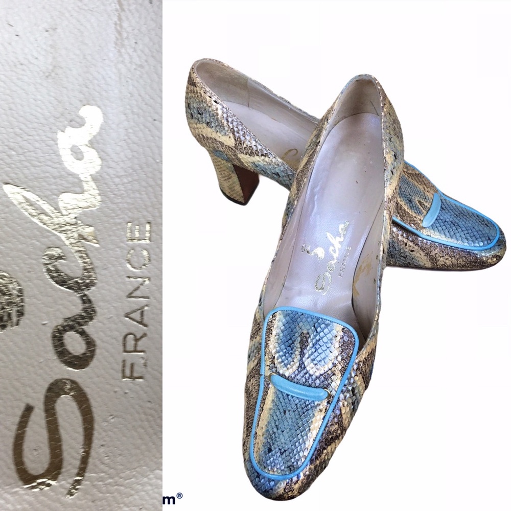 Sacha /Saks Fifth Avenue Vintage Snakeskin Heels